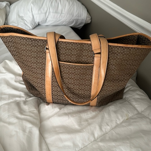 Coach Handbags - Monogram coach duffel / weekender bag